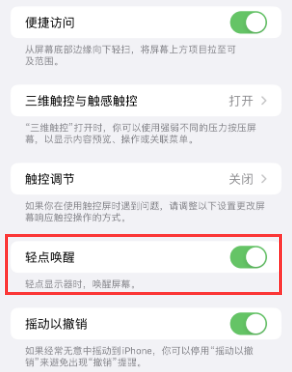 赛罕苹果授权维修站分享iPhone轻点无法唤醒怎么办 