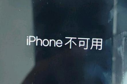 赛罕苹果服务网点分享锁屏界面显示“iPhone 不可用”如何解决 